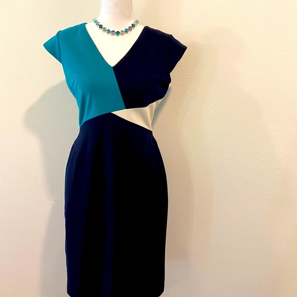 Name brand color block dress excellent condition